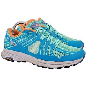 Columbia Mojave Trail Women's Blue/Orange Walking Running Shoes BL1795-307 Sz 9